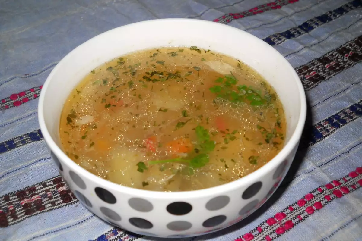 Chicken Soup with Eggplant - Recipe | Bonapeti.com