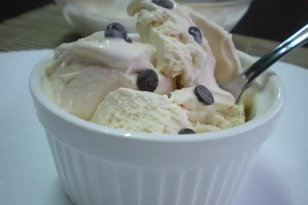 Homemade Vanilla Ice Cream with Chocolate Chips - Recipe | Bonapeti.com