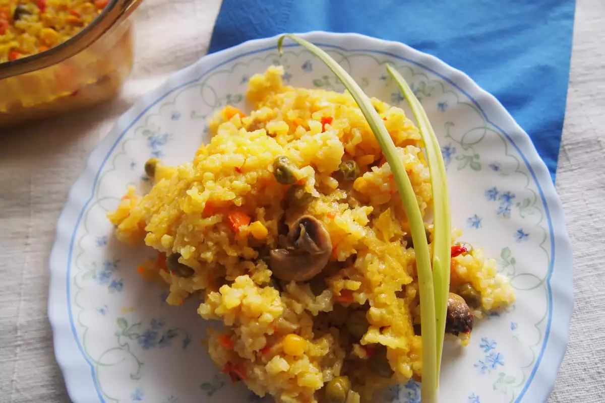 Rice with Vegetables and Turmeric - Recipe | Bonapeti.com