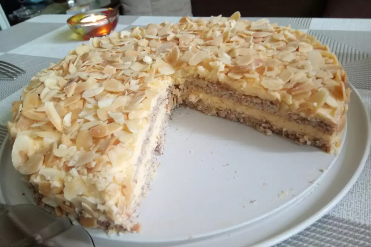 Baking Swedish Almond Cake