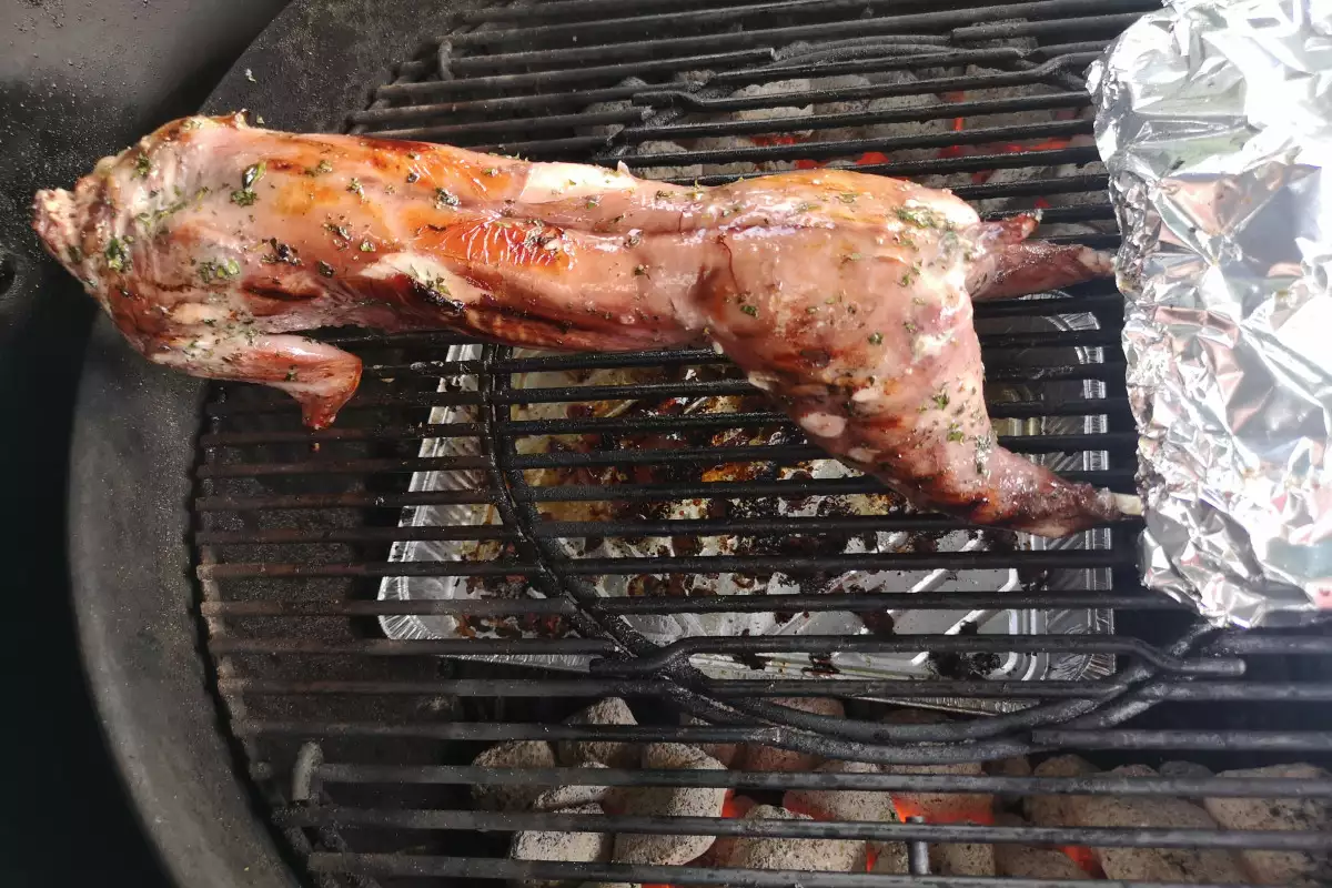 whole roasted rabbit
