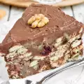 Cake with Biscuits and Chocolate