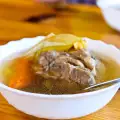 Clear Kurban Soup of Lamb Meat