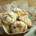 Orange Crinkle Cookies with Chocolate Drops