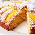 Cake with Peach Compote