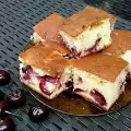 Cake with Cherries and Milk