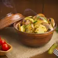 Sauteed Potatoes with Mushrooms, Garlic and Dill