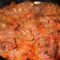 Stewed Chicken Livers with Onions and Carrots