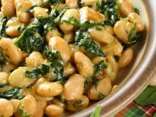 spinach and beans