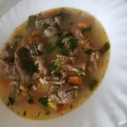 Spring Soup with Lamb Heads