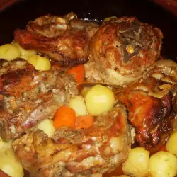 Roasted Lamb with carrots
