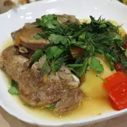 Lamb with Potatoes and Peppers