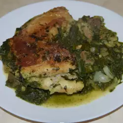 Lamb and Spinach with Olive Oil