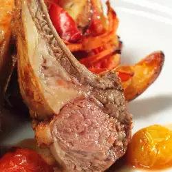 Roasted Lamb with peppers
