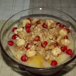 Milk-Based Dessert with Pomegranate