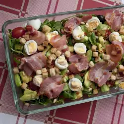 Lettuce Salad with Ham