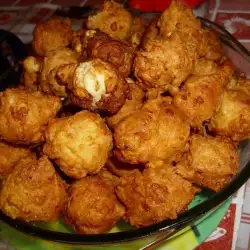 Fritters with eggs
