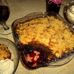 Bakewell Pudding with Blackberries