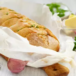 French Baguette with Butter and Garlic