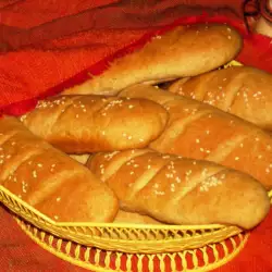 Baguettes with olive oil