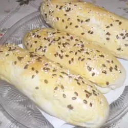 Baguettes with Olives and Sesame Seeds