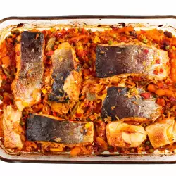 Fish in oven with Eggs