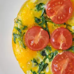 Omelet with Spinach, Tomato and Feta Cheese