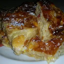 Sweet Phyllo Pastry with eggs