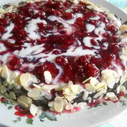 Raspberry Cake with Almonds