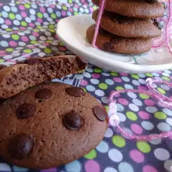 Quick Cocoa Biscuits with Chocolate Drops
