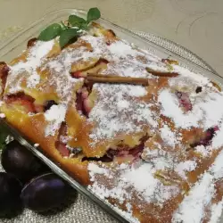 Dessert with Plums