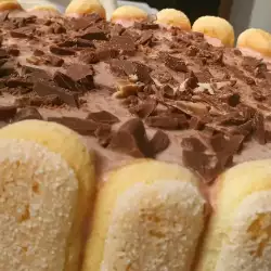 Ladyfinger Cake with Chocolate and Banana