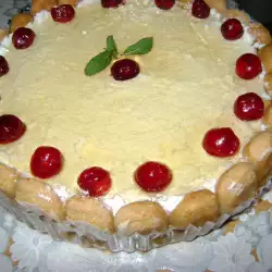 Mascarpone Cake with Cherries