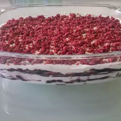 Ladyfinger Cake with Jam, Cream and Fruit