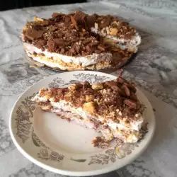Biscuit Cake with Cream Cheese and Sour Cream