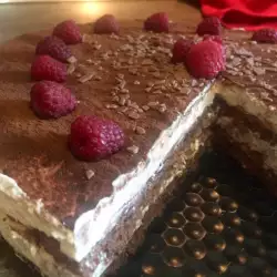 Mascarpone Cake with Chocolate Spread