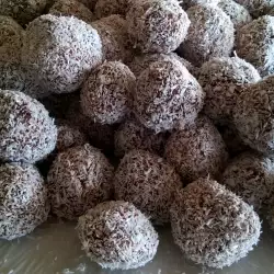 Biscuit Truffles with Coconuts