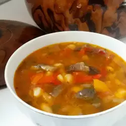 Beans with Mushrooms