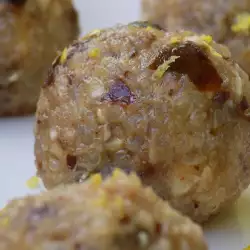 Candies with Quinoa, Dates and Hazelnuts