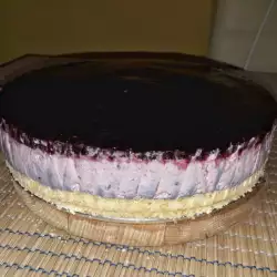 Gelatin cheesecake with Biscuits
