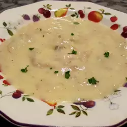 Porridge with garlic