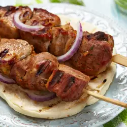 Pork Skewers with Onions
