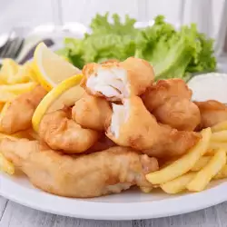 Breaded Fish with Olives