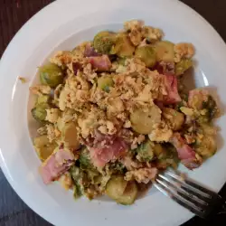 Brussels Sprouts with Eggs and Bacon