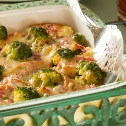 Chicken, Salmon and Broccoli Casserole