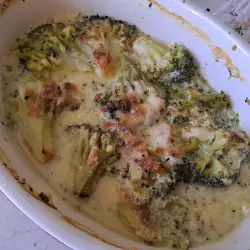 Oven-Baked Broccoli with Flour