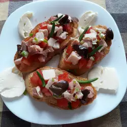 Bruschettas with tomatoes