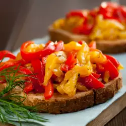 Bruschettas with peppers