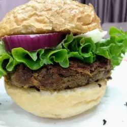 Vegetarian Burger with Lentil Meatballs