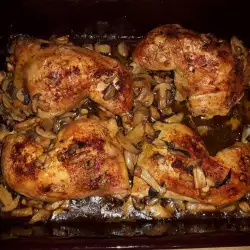 Chicken with Mushrooms and Broth